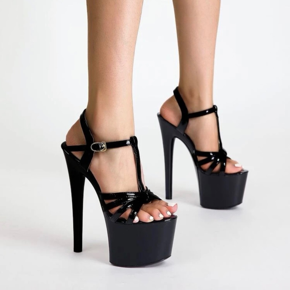 Kayina Sexy Strappy Detail Platform Heels